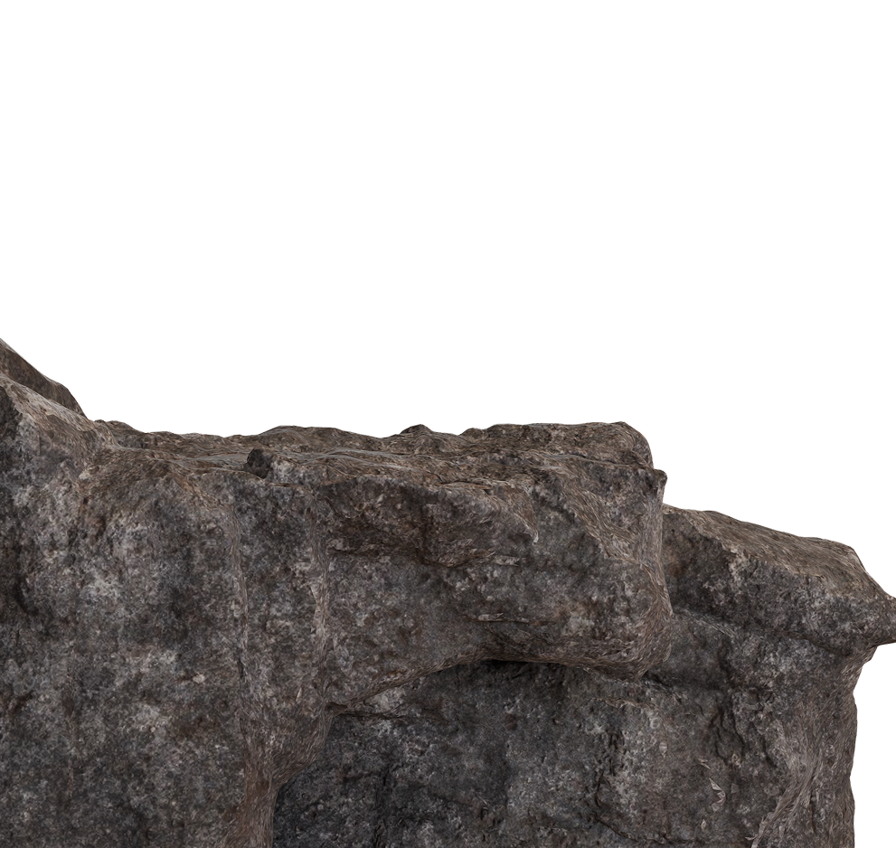Rock cliff edge
