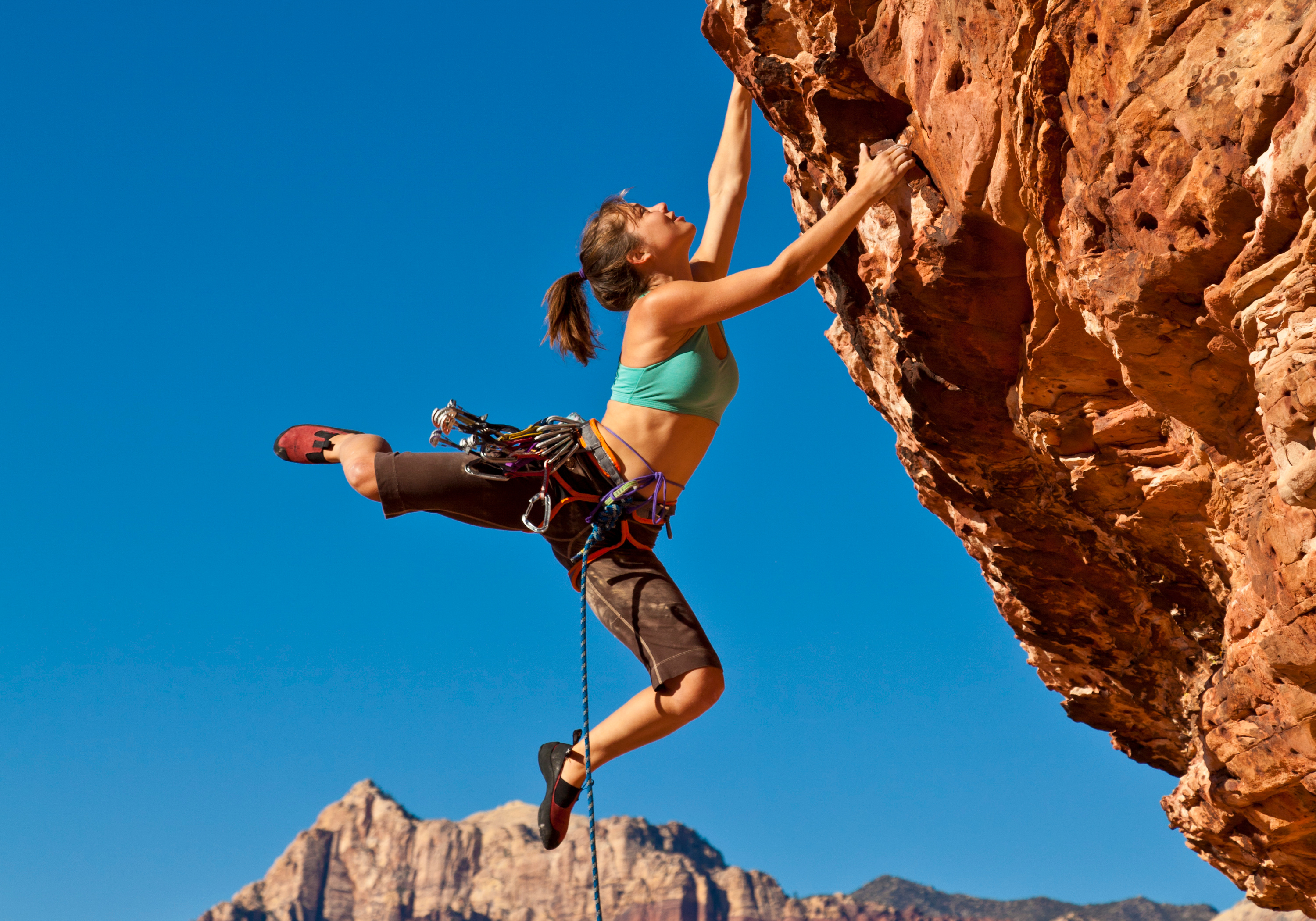 Completed climber puzzle image